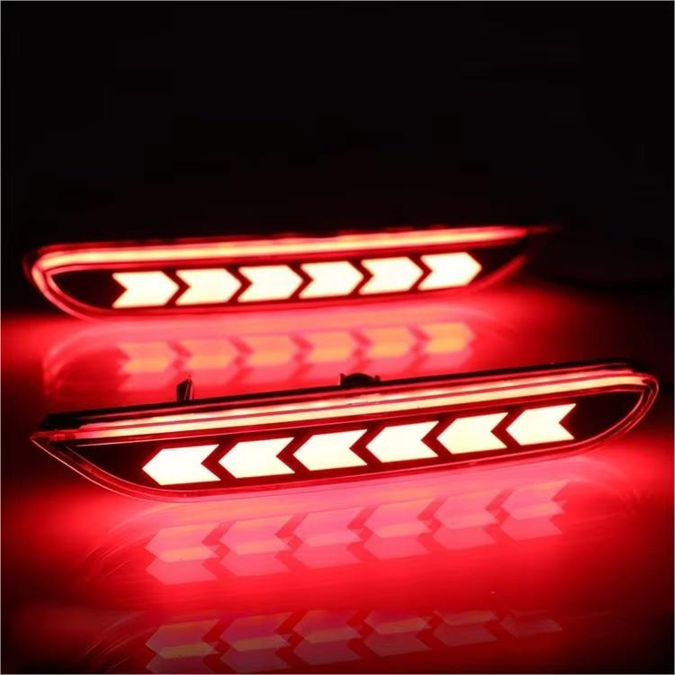LED Rear Bumper Lights for Nissan Altima Rogue Sport QASHIQAI Infiniti Q50 Q70 Reflector Tail Brake Lamp Driving Light