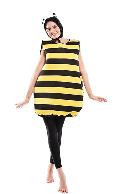 Cedar Eight Funny Costume for Adults Full-Body Halloween, Cosplay, (Bee)