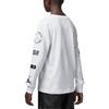 Jordan Camiseta Casual de Manga Larga con Cuello Redondo y Estampado para Niños Tops Blanco FB1611-100