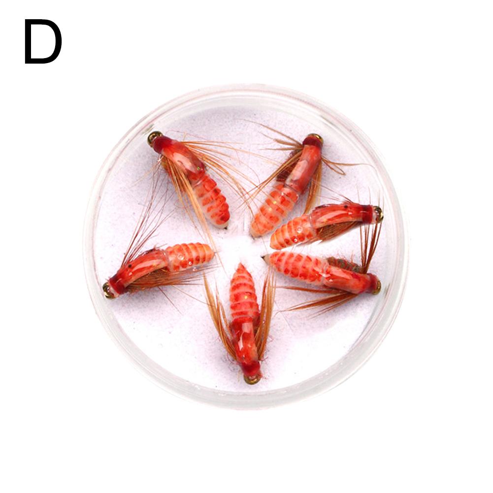 Realistic Nymph Scud Fly For Trout Fishing Artificial Insect Bait Lure Scud Worm Fishing Lure To Catch Salmon Trout Free