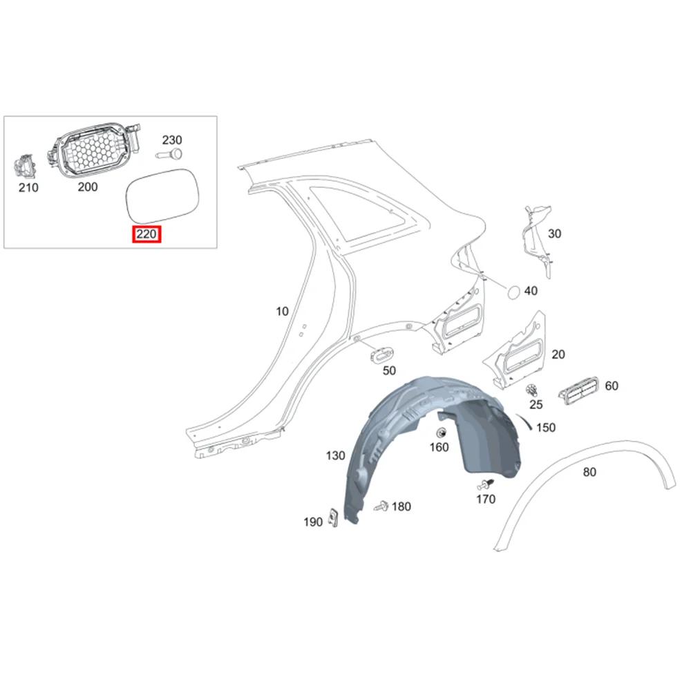 Per Mercedes-Benz X253 GLC AMG 2016 2017 2018 2019 2020 2021 2022 Tappo Coperchio Sportellino Carburante Serbatoio A2537570400 2537570400