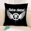 Heiße Rockband Tokio Hotels Kissenbezug 3D-Druck Polyesterfaser 40*40cm Heim Sofa Überwurf Dekoration Festivalgeschenk