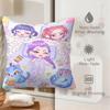 Kpop Style Throw Pillow Decorative Cushion Cute Chibi Anime Girl Pajama Snack Print Polyester Pillow For Sofa Bedroom Fans Home Decor