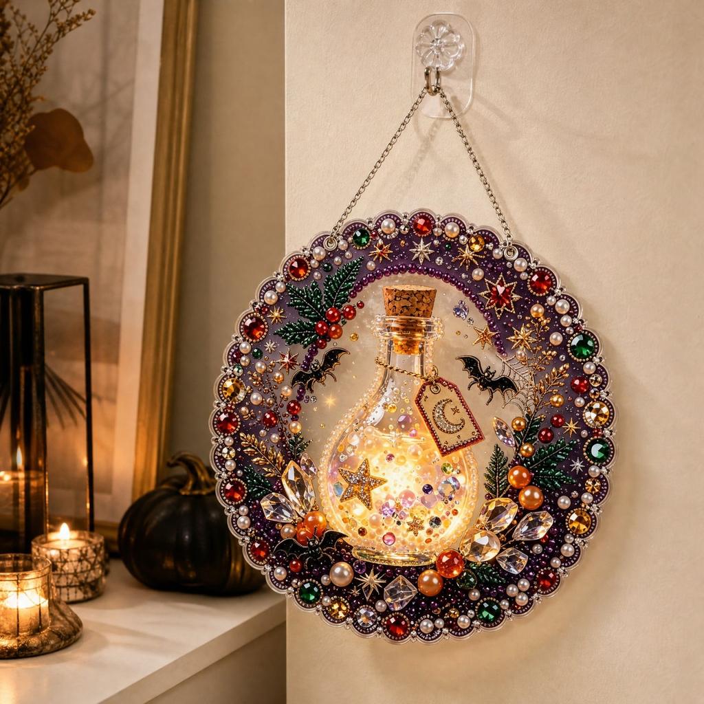Halloween Hanging Ornament Set, Kit for Holiday Home Decoration