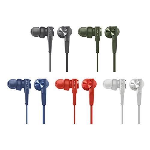 Sony Wired Earphones, Deep Bass Model MDR-XB55: In-Ear Type, Red MDR-XB55 R