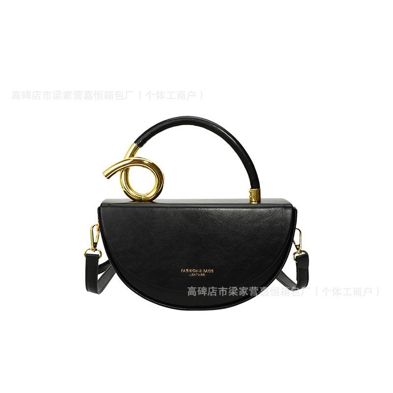 Fashion niche handbag simple new high-end messenger bag women's saddle bag