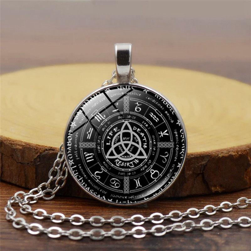 Retro Mysterious Astrological Disk, Same Style for Men and Women, Time Clavicle Chain Jewelry, Pendant Necklace