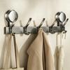 No-drill Door Back Vacuum Suction Cup Hooks Storage Rack