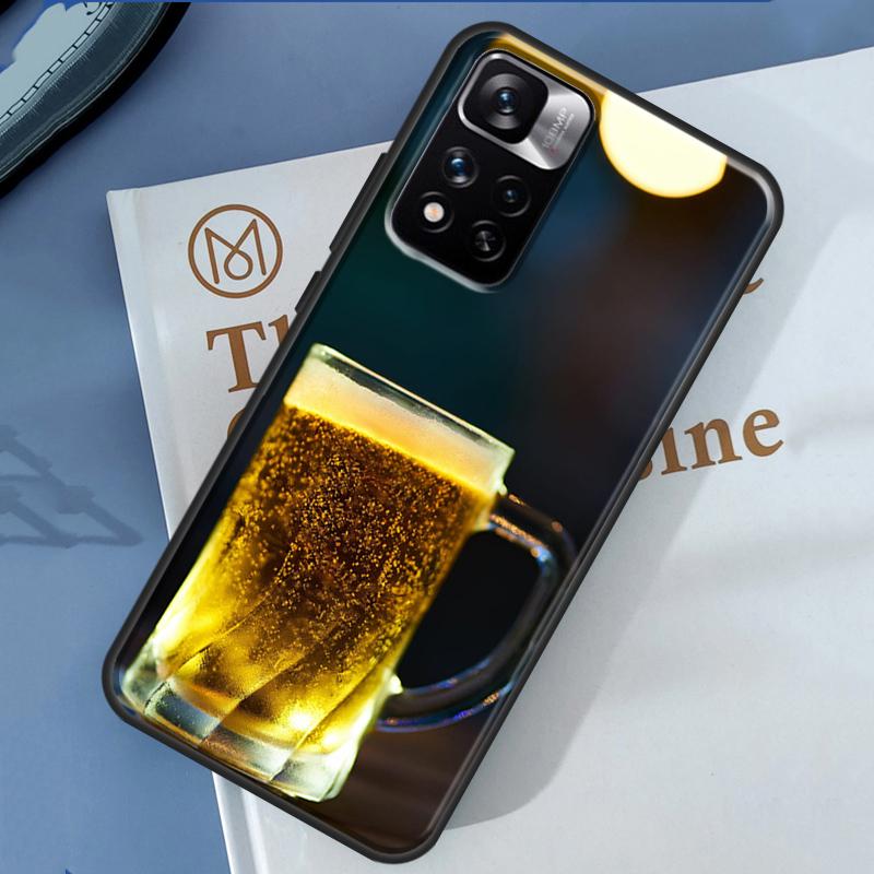 Beer Case For Xiaomi Redmi Note 14 13 11 9 10 12 Pro 9S 10S 11S 12S Redmi 10C 12C 13C 14C Cover