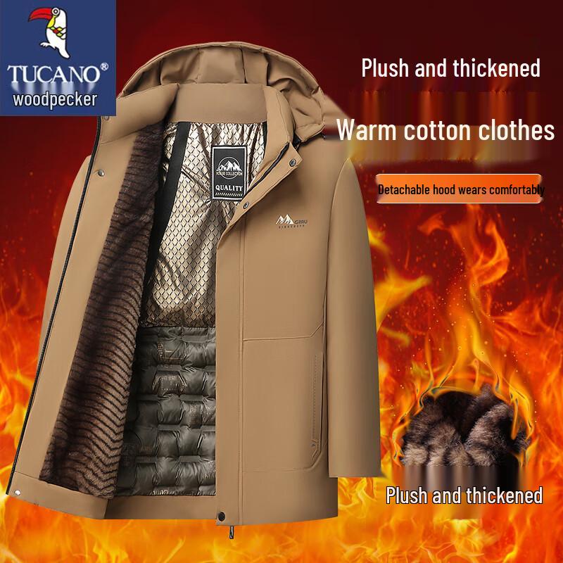 TUCANO Men's Winter Warm Hooded Padded Jacket