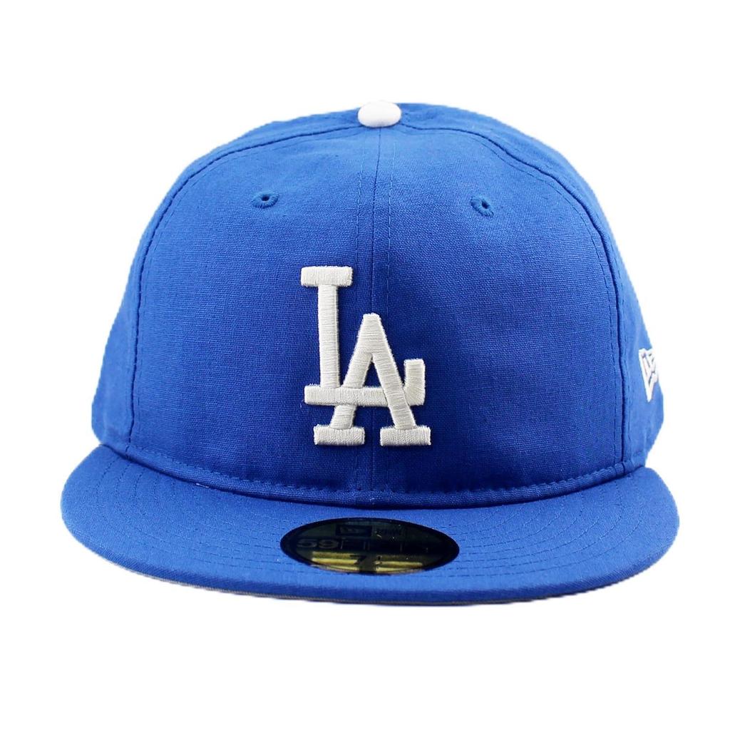 [New Era] 7-58 (approx. 60.6 cm) Cap 59FIFTY Los Angeles Dodgers MLB COTTON FLAX FITTED CAP BLUE LOS ANGELES DODGERS Blue LA 5950 Hat