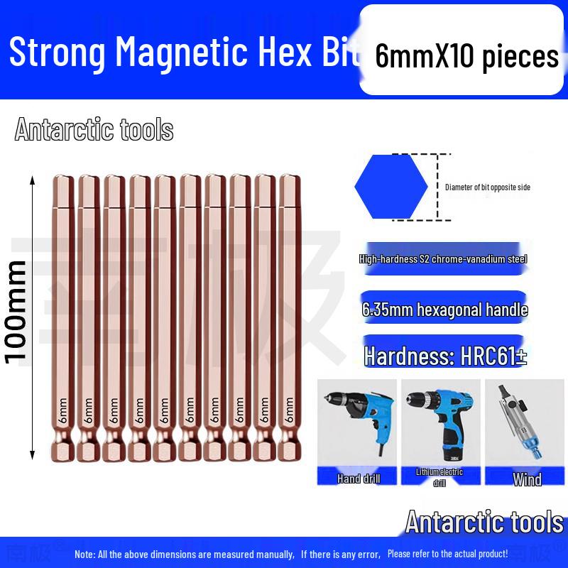 Industrial-Grade Strong Magnetic Hex Bit Extension for Electric & Pneumatic Screwdrivers and Drills