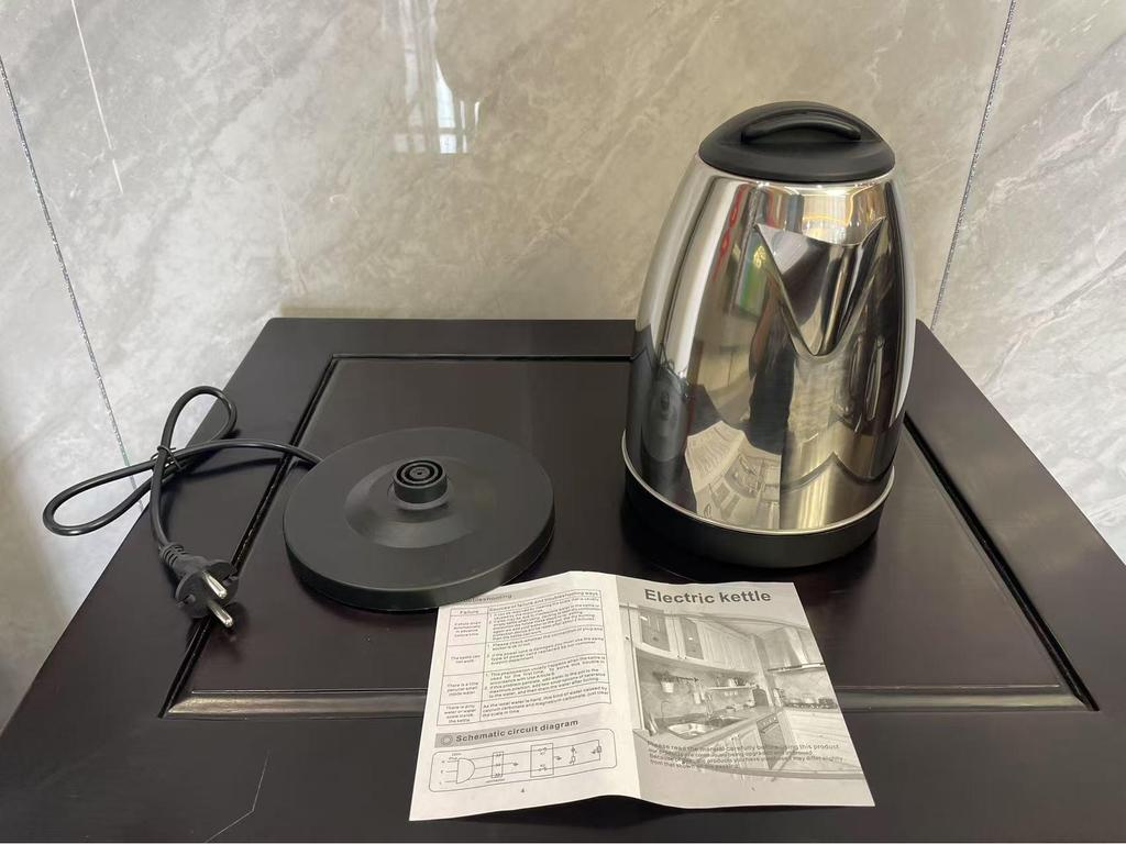 Stainless Steel 2L Electric Kettle with Inner Steel Lid