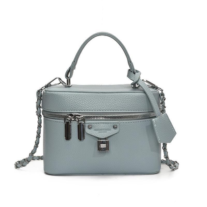 New small bag, female versatile hand carrying bucket bag, portable box bag, shoulder messenger bag.