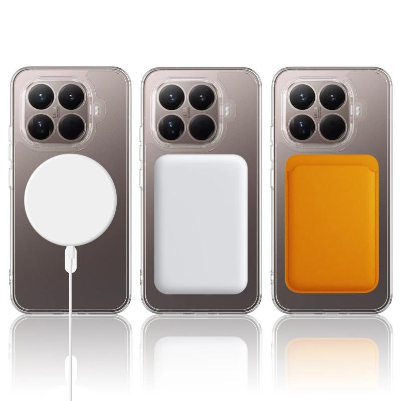 Case For Xiaomi 15T Pro 15T 14T 15 Pro 15 ULTRA Transparent Shock For MagSafe Strong Magnetic Silicone Thin Anti-shock Case
