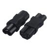 Small PDU Power Adapter, C6 to IEC320 C15 Female Connectors IEC320 C15 to C6 Cloverleaf Power Adapter for Travel Use