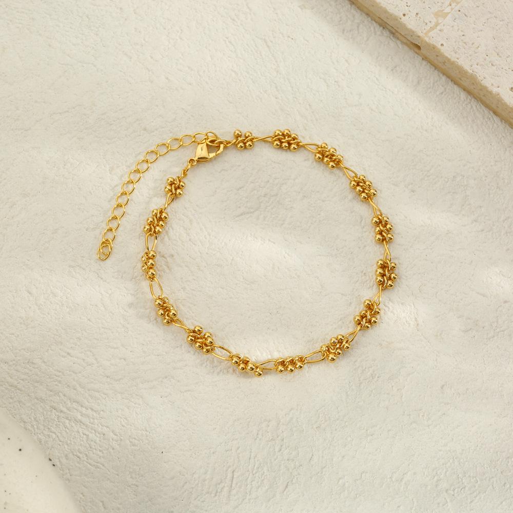 Moderne Goldplattierte Kleine Kugelkette für Damen