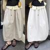 Women's Quick-Dry Mountain Utility Half Skirt - High-Waist Puff Pumpkin A-Line with Drawstring for Summer - Flattering Slim Fit