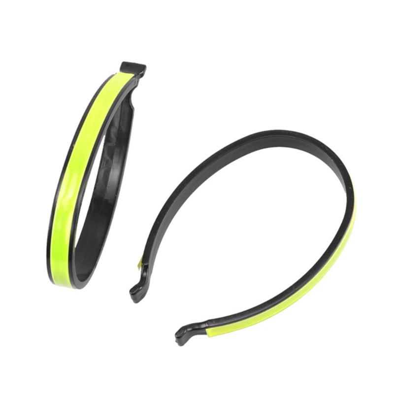 Reflective Trouser Pant Clip Cycling Ankle Safety Band Cycling Trouser Wrap Clip for Cycling Climbing Fishing Outdoor