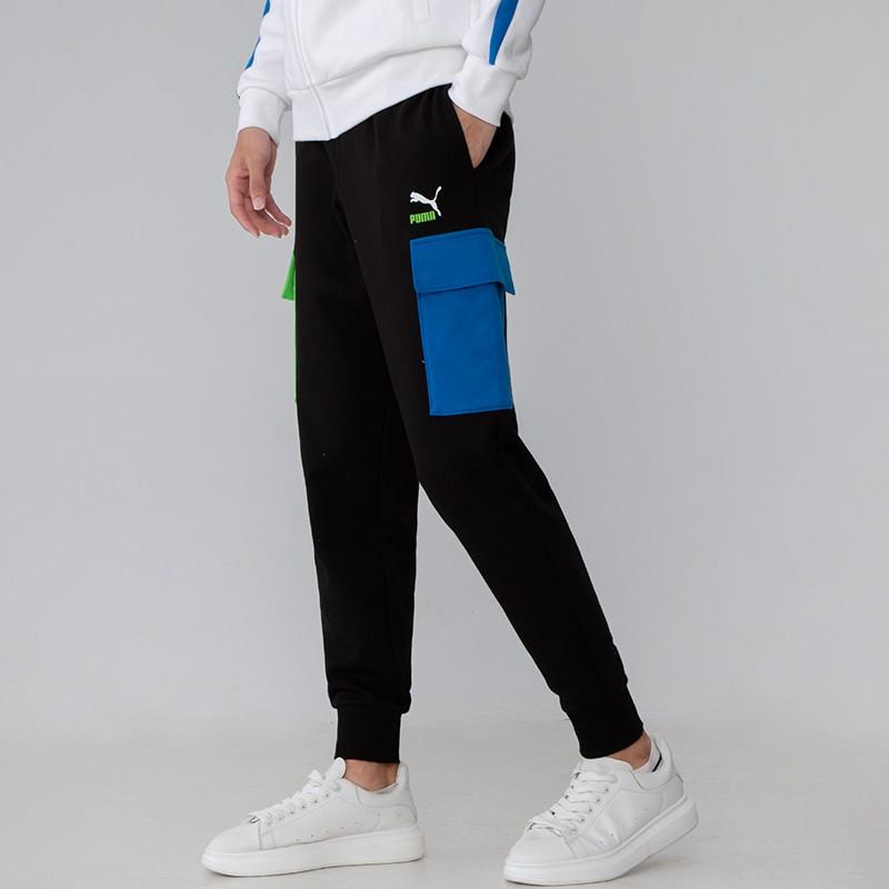 Puma Clsx Cargo Pants Tr Knit Cuff Joggers Men Bottoms Black 534155-51