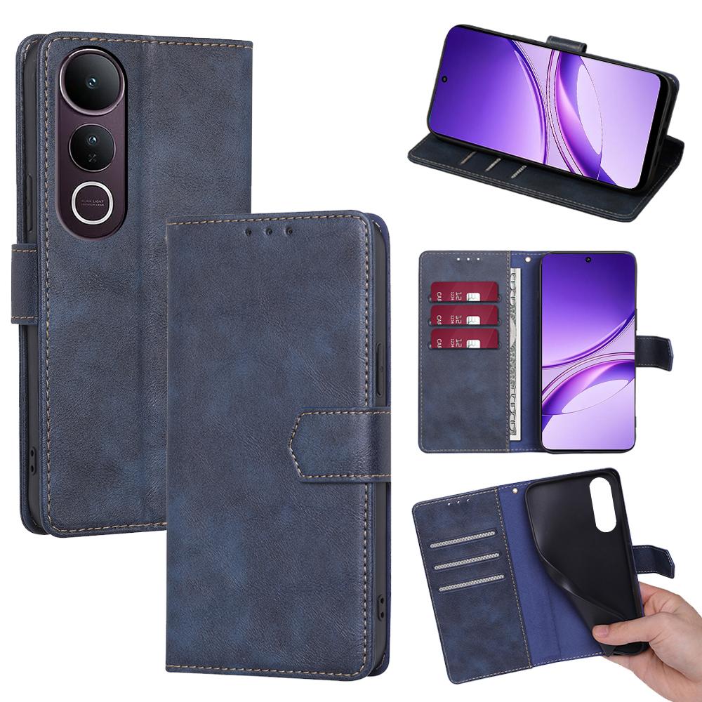 

Для vivo V50 Lite 5G Чохол Шкіряний Чохол для Телефону з Гаманцем з RFID-блокуванням Blue