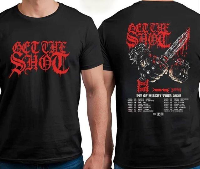 Get The Shot Pit Of Misery Tour 2026 w Vomit Forth T-Shirt L