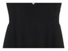 2025 Early Spring French Style Black Slimming Knitted Dress with Round Neck & Short Sleeves