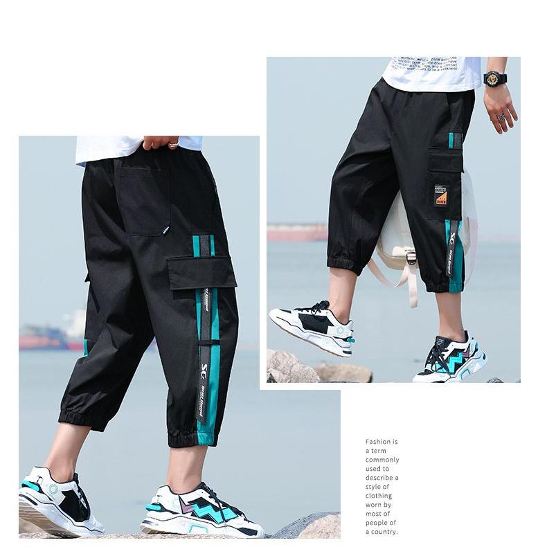 Men's Clothes Cargo Shorts Men Sports Shorts Plus Oversize Fashion 7 Summer 3/4 Pants Bermuda Male Baggy