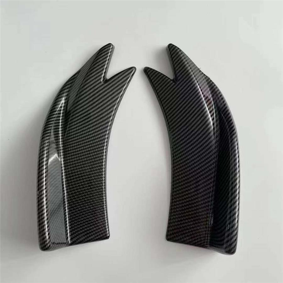 2ks Univerzální Vzhled Karbonových Vláken Auto Zadní Nárazník Spoiler Canards Ploutve Proti Nárazu Difuzor Lip Wrap Úhel Splitter Chránič Ochranné Sady
