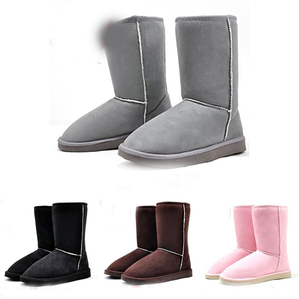 Stilvolle und bequeme Damen Winter Warm Wildleder Knöchel Schneestiefel für Freizeit