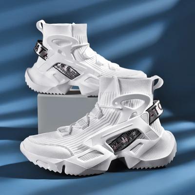 Men's Trendy Sports Shoes 2024 High Top Breathable Casual Shoes Ultra Light Large Comfortable Running Shoes Sneakers Men