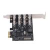 PCI E USB3.0 Expansion Card Support for Windows 11 10 8 X 7 Vista XP Desktop PC 5Gbps Superspeed 4 Ports Self Powered