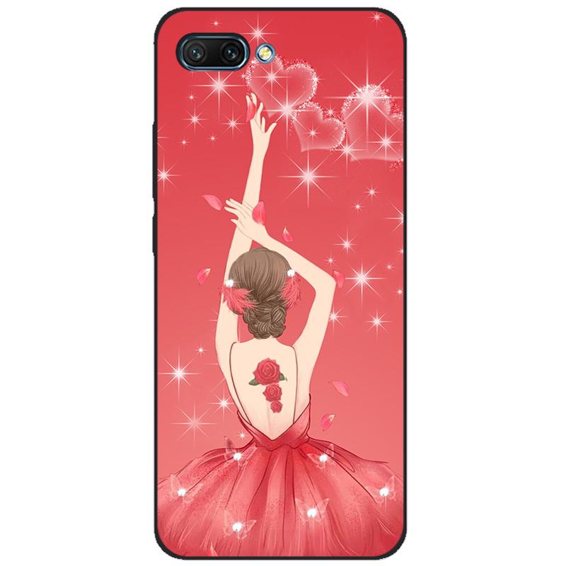 For honor 10 case soft silicon tpu back phone cover for huawei honor 10 Case Etui protective printing coque black tpu case