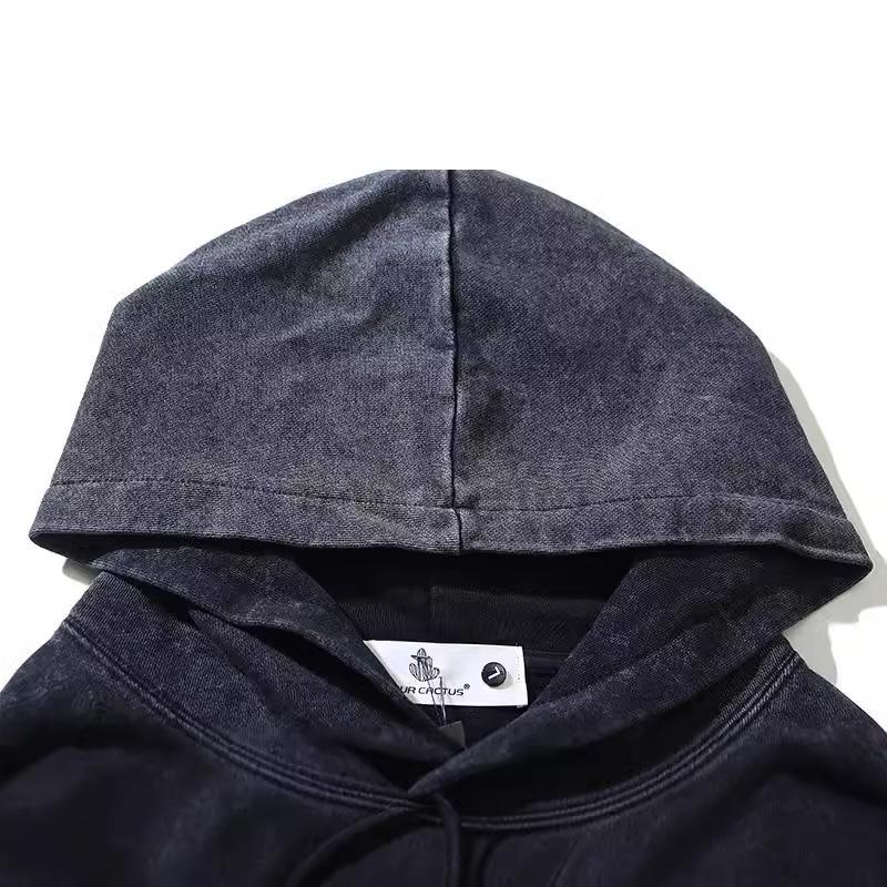 GALLERY American trendy brand antique car graffiti high street couple men and women washed retro pure cotton hooded sweater