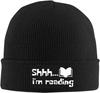 Im Reading HAT For Book Lover Funny Saying Beanie Cap Knit Hat