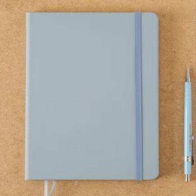 Σημειωματάριο A5 96 φύλλων με εξώφυλλο τύπου δέρματος και γραμμές