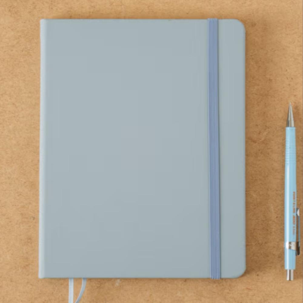 Leather-style cover banding lined notebook A5 96 sheets