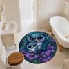 Owl  Round Area Rug,Carpet Rug for Living Room Bedroom Sofa Playroom Decor,Non-slip Floor Mat
