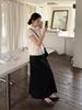 TG Soft Korean Lyocell A-line Slimming Skirt, Spring 2026 Drape Long Style