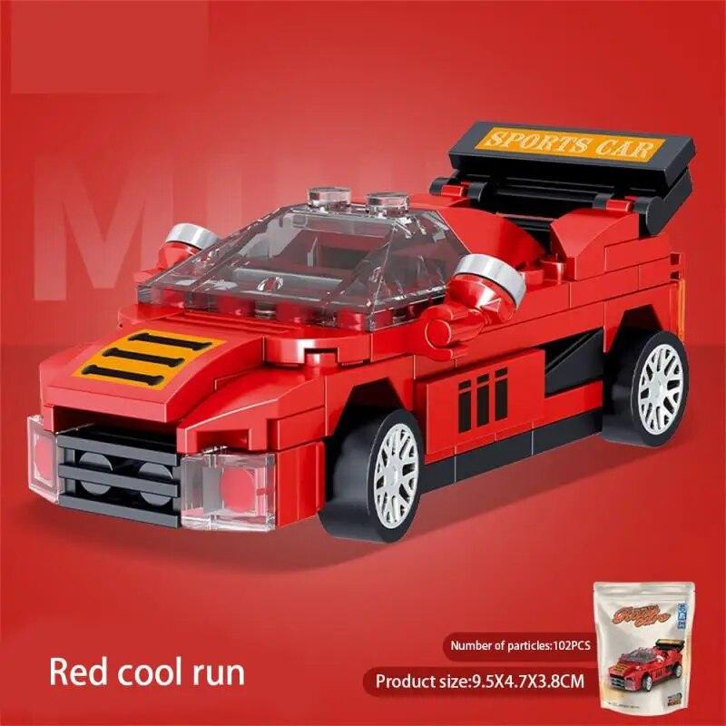 Racing Toys Creative Plastic Toy Building Blocks Attractive Assembled Building Blocks Rounded Without Hurting Hands Portable Fun