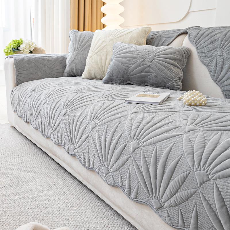 

Light French Cream Wind Sofa Cushion Universal Non-Slip Leather Sofa Cover New Cushion Sub-Cover Cloth Towel 70*70cm