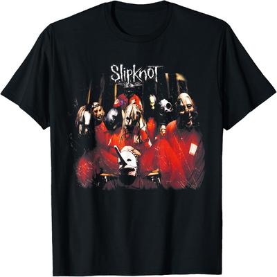 T-shirt Officiel Slipknot Auto-titré - T-shirt Noir à Manches Courtes et Col Rond pour Homme