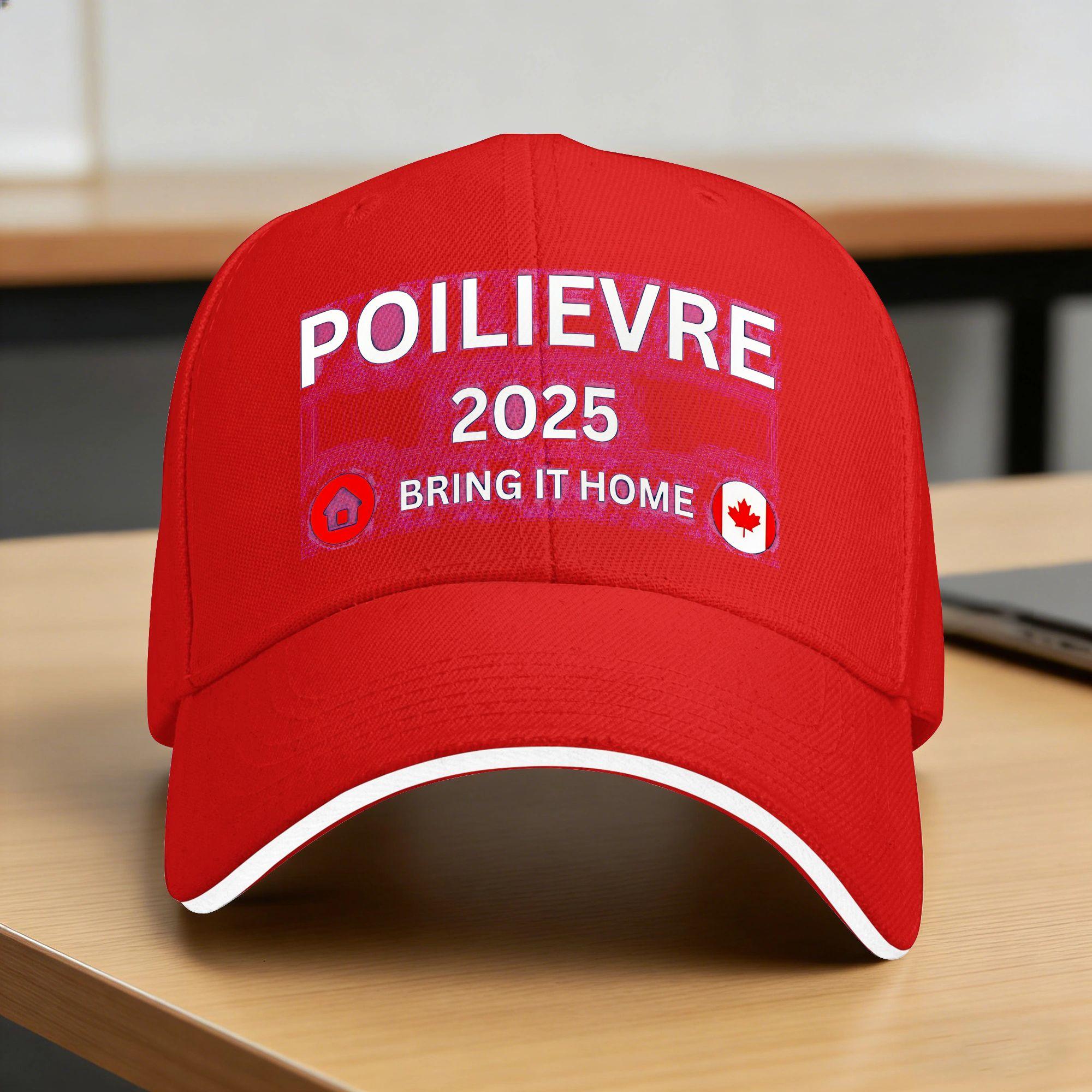 Pierre Poilievre Flag Bring It Home Sun Baseball Cap Summer Unisex Unisex Custom Logo Trucker Hat Outdoor Sport Baseball Caps One Size