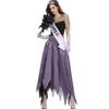 Zombie Queen Costume Vampire Bride Dress Halloween Party Cosplay