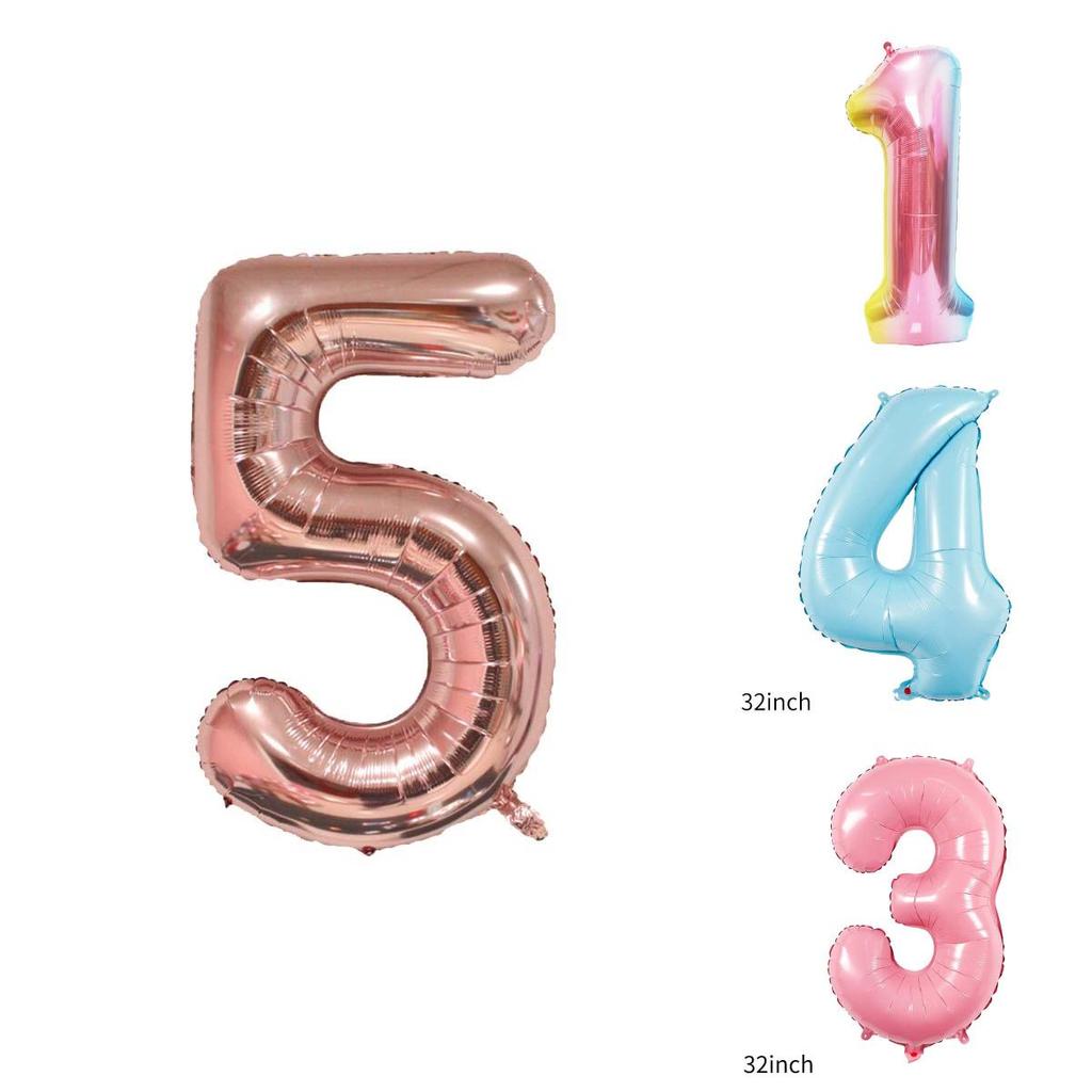 Feiern Sie mit lebhaften 32-Zoll- und 40-Zoll-Geburtstagszahlen-Folienballons für Partys