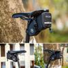 Compact Saddlebag with Water Water Reflective and Taillight Hanger for Easy Installation 0.8L Strap, Resistant, Repellent, Material, (Black)