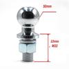 50Mm Premium Tow Ball for Trailer Coupling 5000Lbs Rated Load Sturdy Rear Trailer Parts Lightweight Easy Carry Hitch Pin