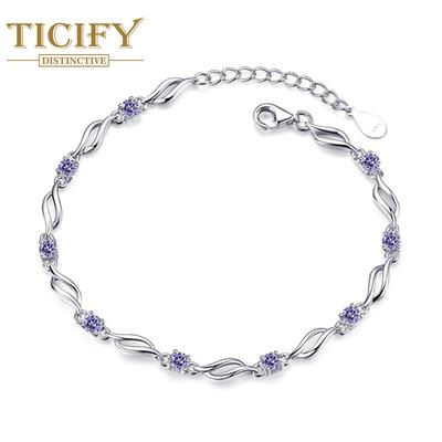 Zircon Crystal Love Bracelets Are Simple and Fashionable and Sweet
