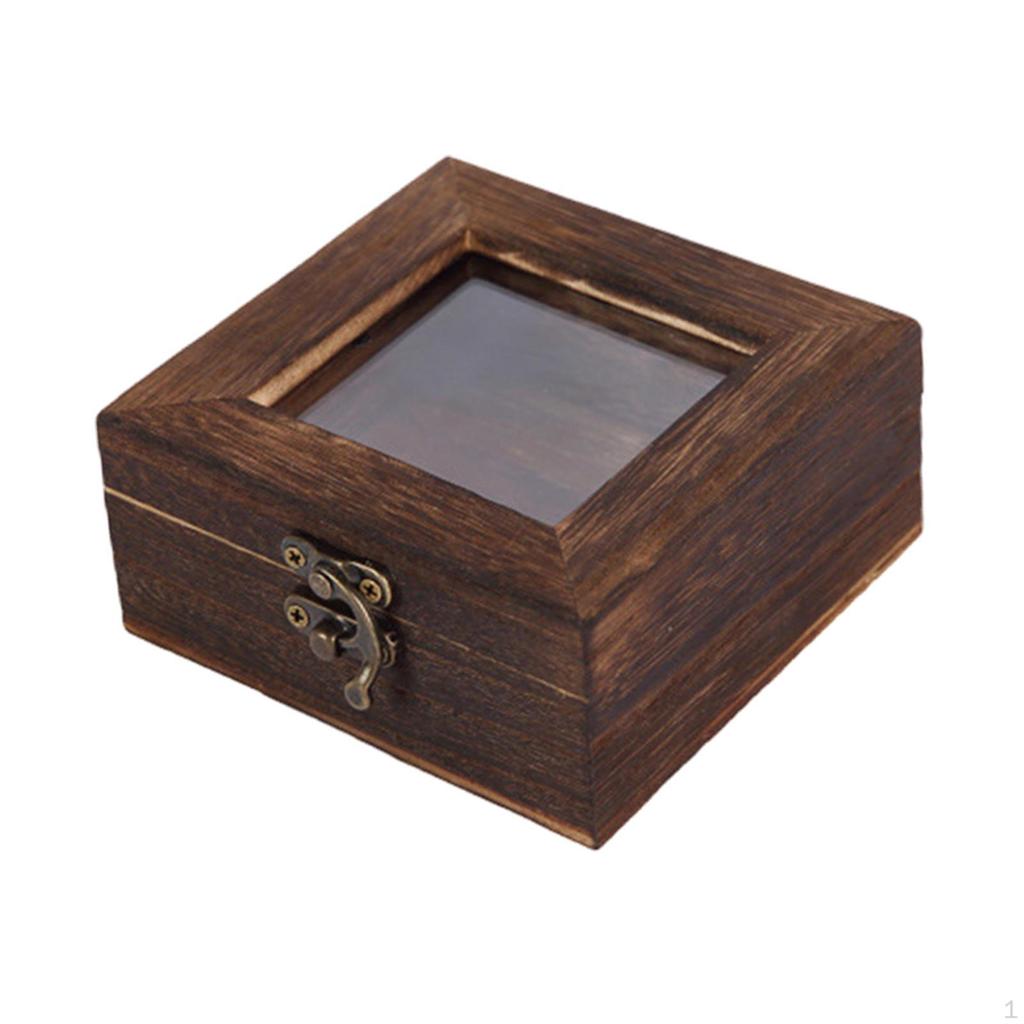 Jewelry Storage Box with Transparent Lid for Small Items Collection