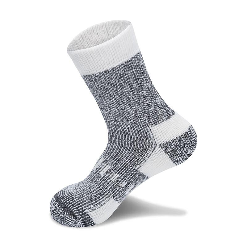 TFO Merino Wool Socks, Non-Slip Shock-Absorbing Outdoor Socks for Hiking And Mountaineering, 2902405, Men's Light Gray, Size L